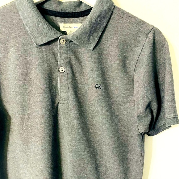 Gray Kids Polo by Calvin Klein - Picture 4 of 9